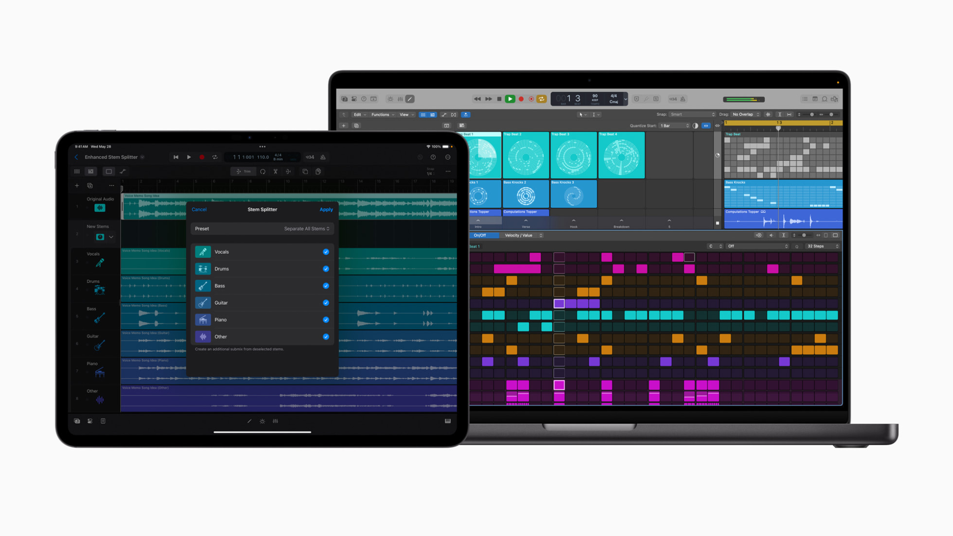 Logic Pro 推出全新先進功能，強化 Mac 和 iPad 上的節奏製作體驗
