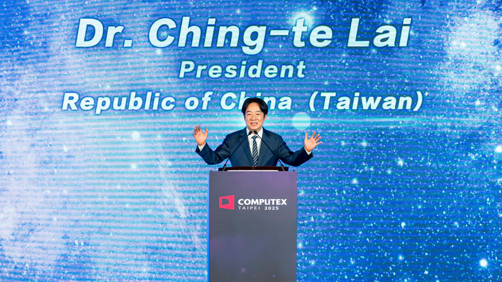 COMPUTEX 2025 台北國際電腦展登場！總統賴清德：全球超過 90% 的高階晶圓來自臺灣，支撐全球產業的繁榮發展
