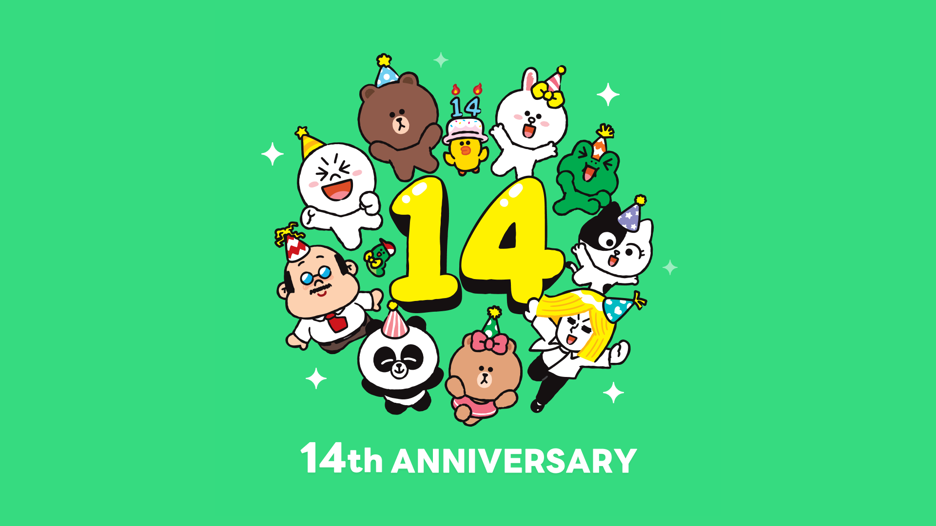 LINE 今天 14 歲了！台灣用戶專屬免費貼圖 7/1 開放下載，3 項台灣用戶使用數據首公開