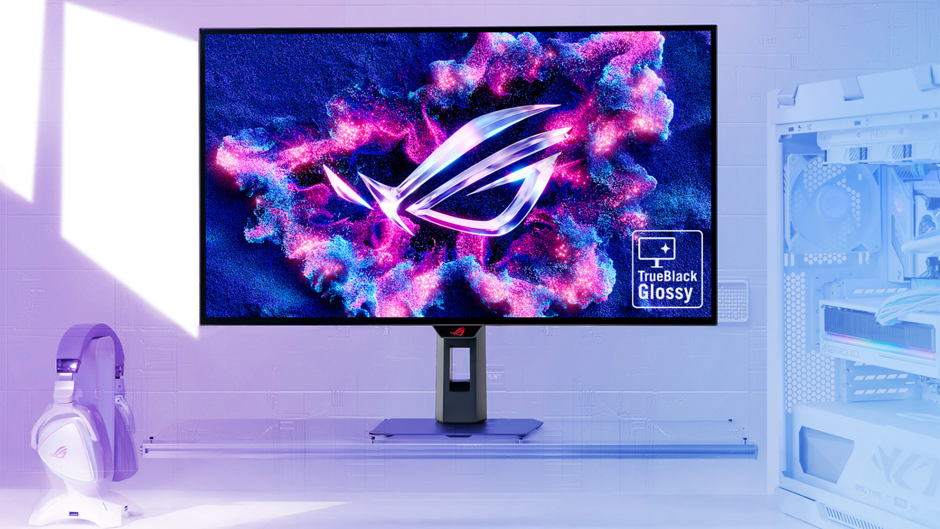 防眩光並能瞬切 FHD 480Hz 極致更新率！ROG 推全球首款 TrueBlack Glossy 4K WOLED 電競螢幕